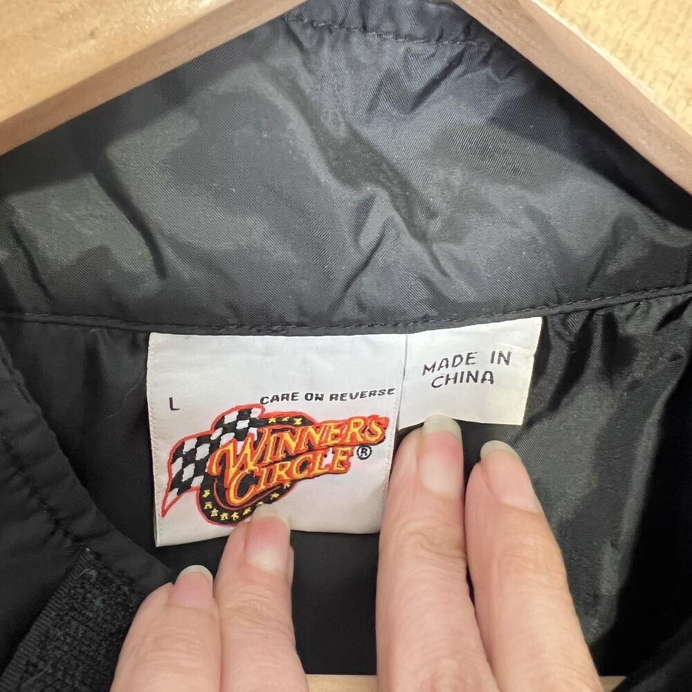 Tony Stewart Jacket Men’s Size L Winners Circle NASCAR #20 Streetwear READ - Picture 4 of 7